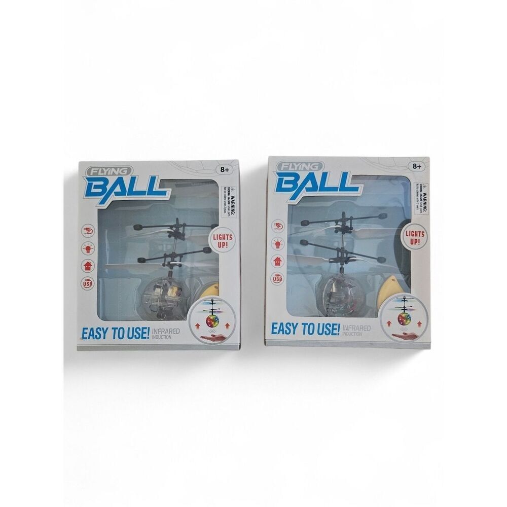 Two Flying Ball Infrared Induction Toy Lights Up Uses USB Charging Outlet
